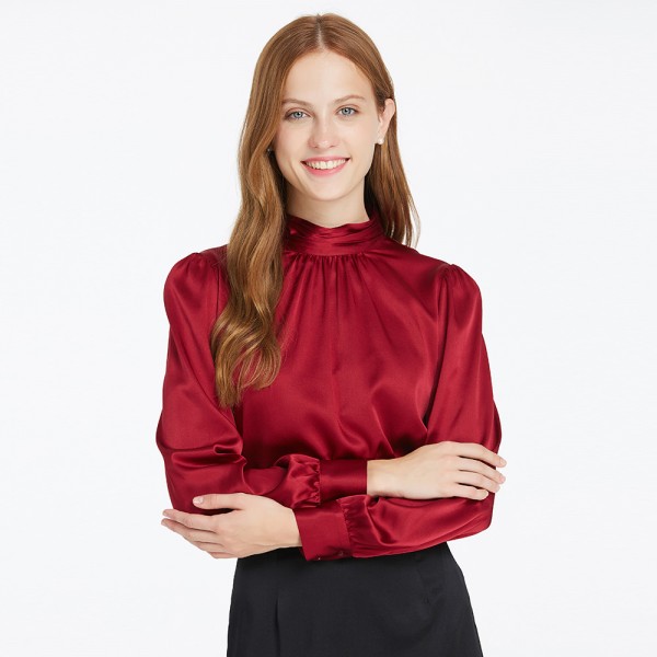 LilySilk Silk Blouse Shirt Women Elegant 19 momme Retro Style Summer Ladies Free Shipping LilySilk Silk Blouse Shirt Women Elegant 19 momme Retro Style Summer Ladies Free Shipping